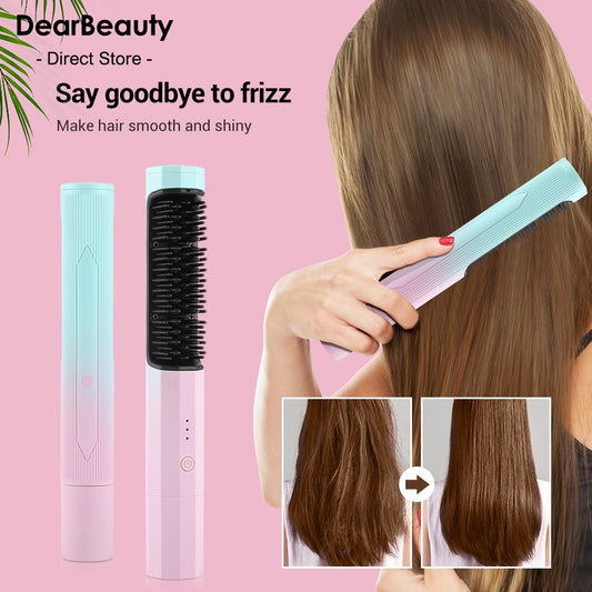 Straightening Comb Rechargeable Hair Wireless