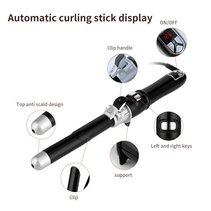 LCD Temperature-Controlled Automatic Hair Curler