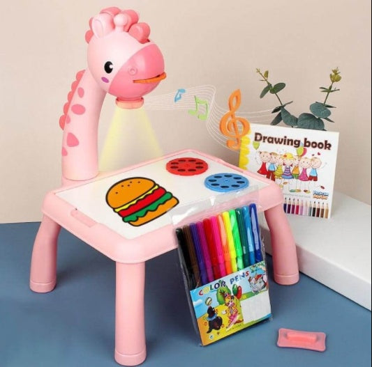 Led Projector Art Drawing Table Toy Children Painting Board Desk Arts and Crafts Projection Educational Learning Gifts Toys