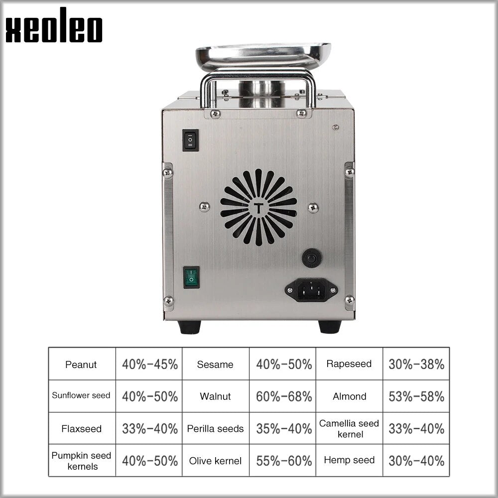 XEOLEO Peanut Oil extractor Olive Expeller 1500W