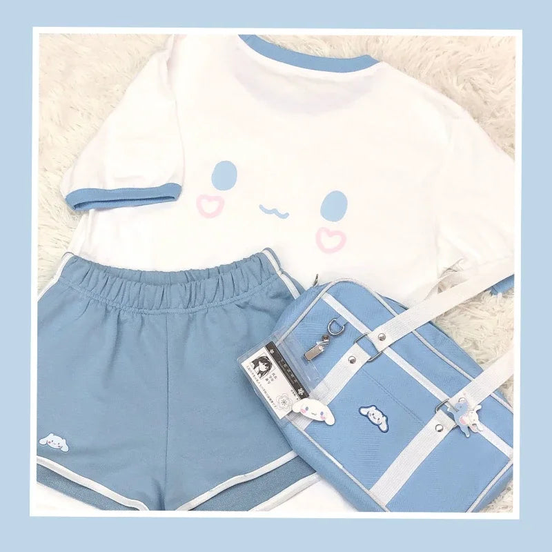 Summer Cartoon Gym Suit