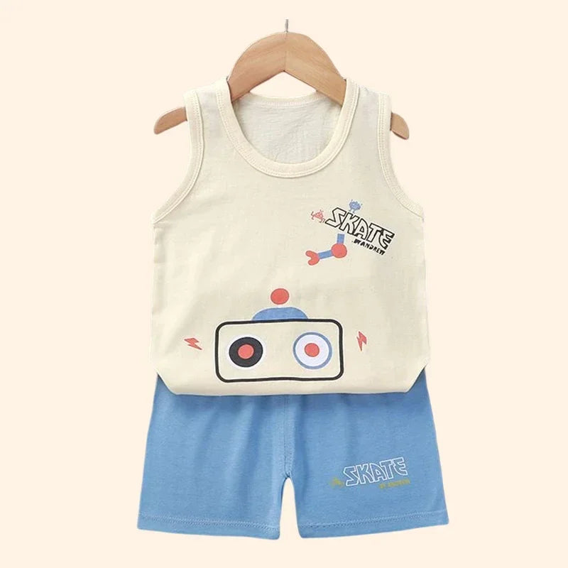 Kids Summer Vest Set