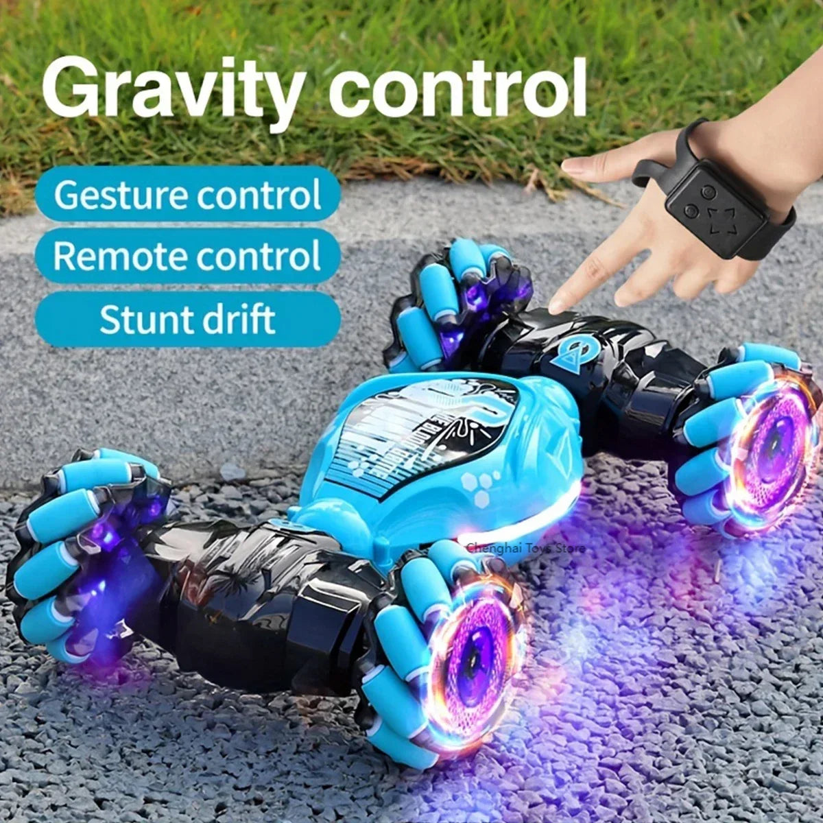 Stunt RC Climbing Car With LED Light Gesture