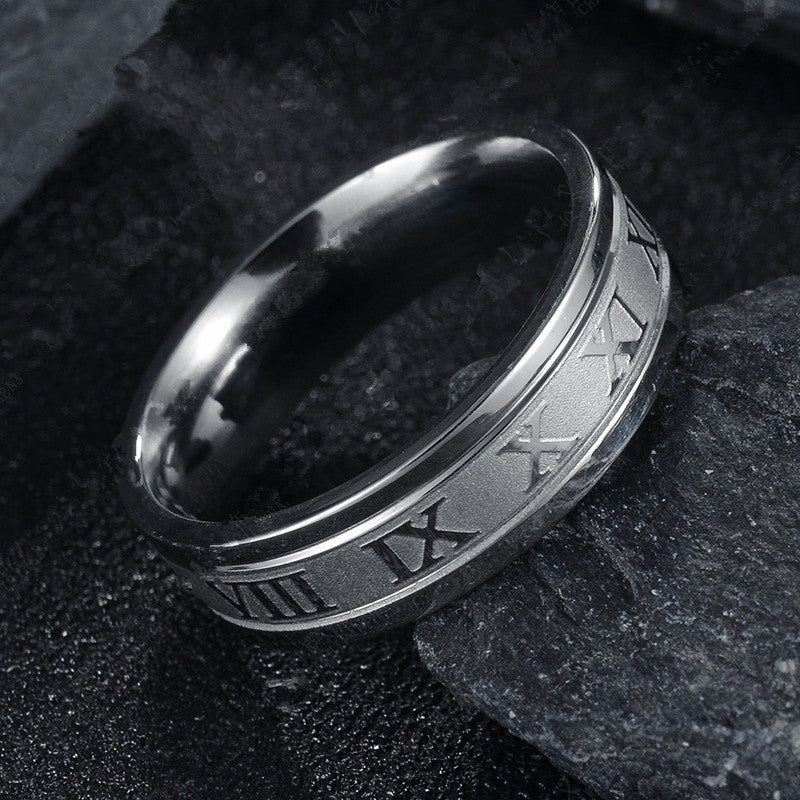 Stainless Steel Ring Personality Men's Fashion Titanium Steel Jewelry