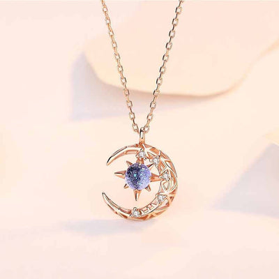 Explosive Style Star And Moon Necklace Female Trend