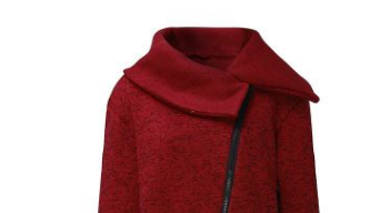 Autumn And Winter Side Zipper Plus Velvet Sweater