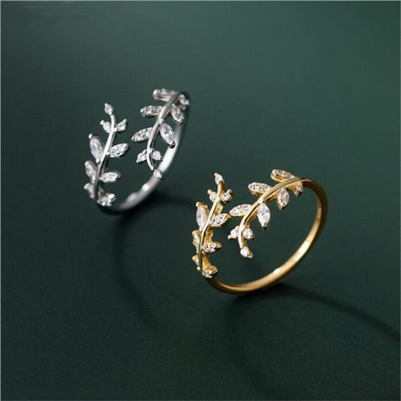 Branch Open Ring For Woman Fashion Spring Summer Jewelry