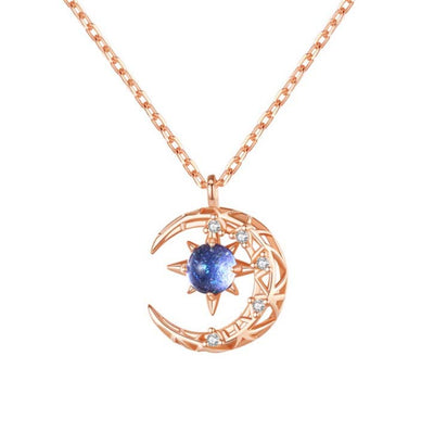 Explosive Style Star And Moon Necklace Female Trend