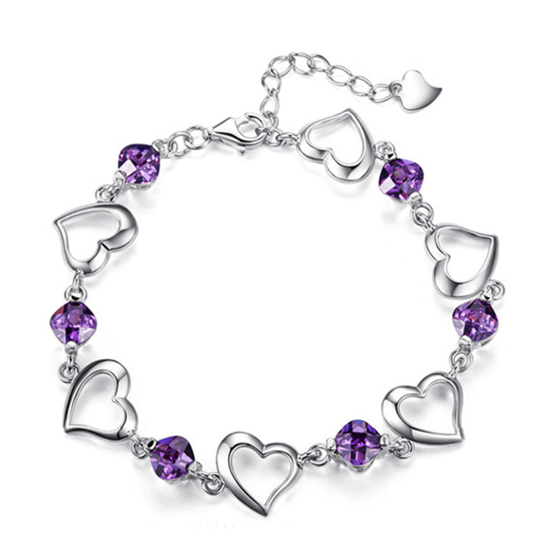 Heart Bracelet Silver-plated Jewelry