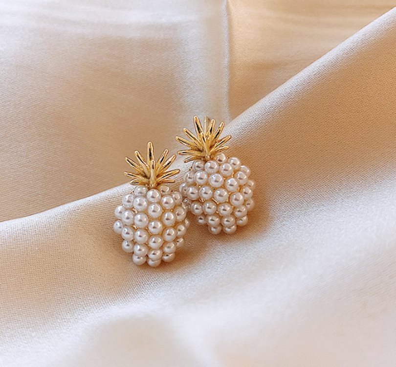 Pineapple Pearl Earrings