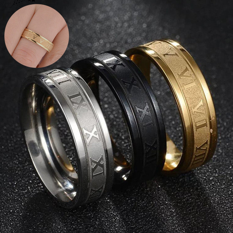 Stainless Steel Ring Personality Men's Fashion Titanium Steel Jewelry