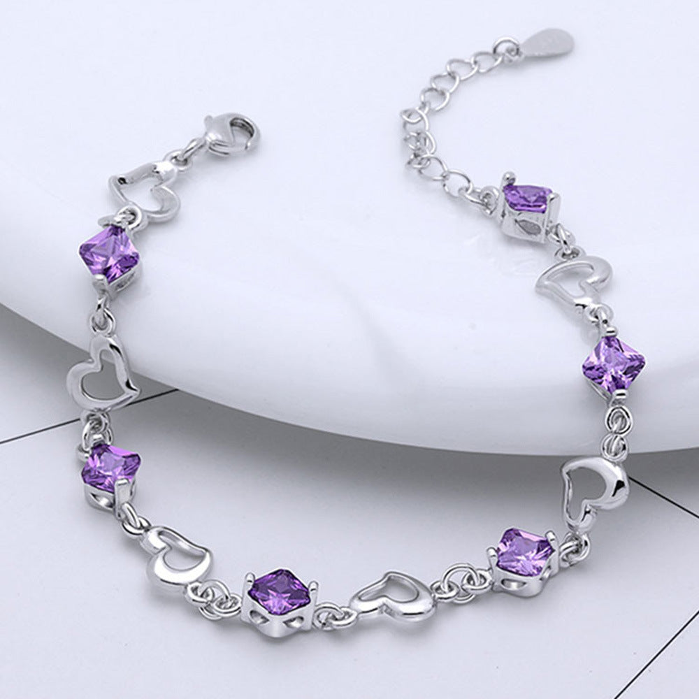 Heart Bracelet Silver-plated Jewelry