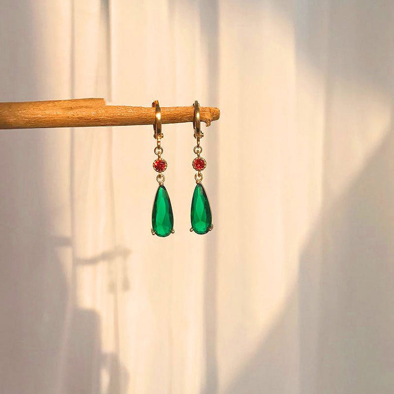 New Fashion Jewelry Alloy Emerald Ear Clip