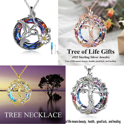 Fashion Tree Of Life Necklace Jewelry Pendant Personality Simple Hollow